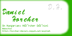 daniel horcher business card